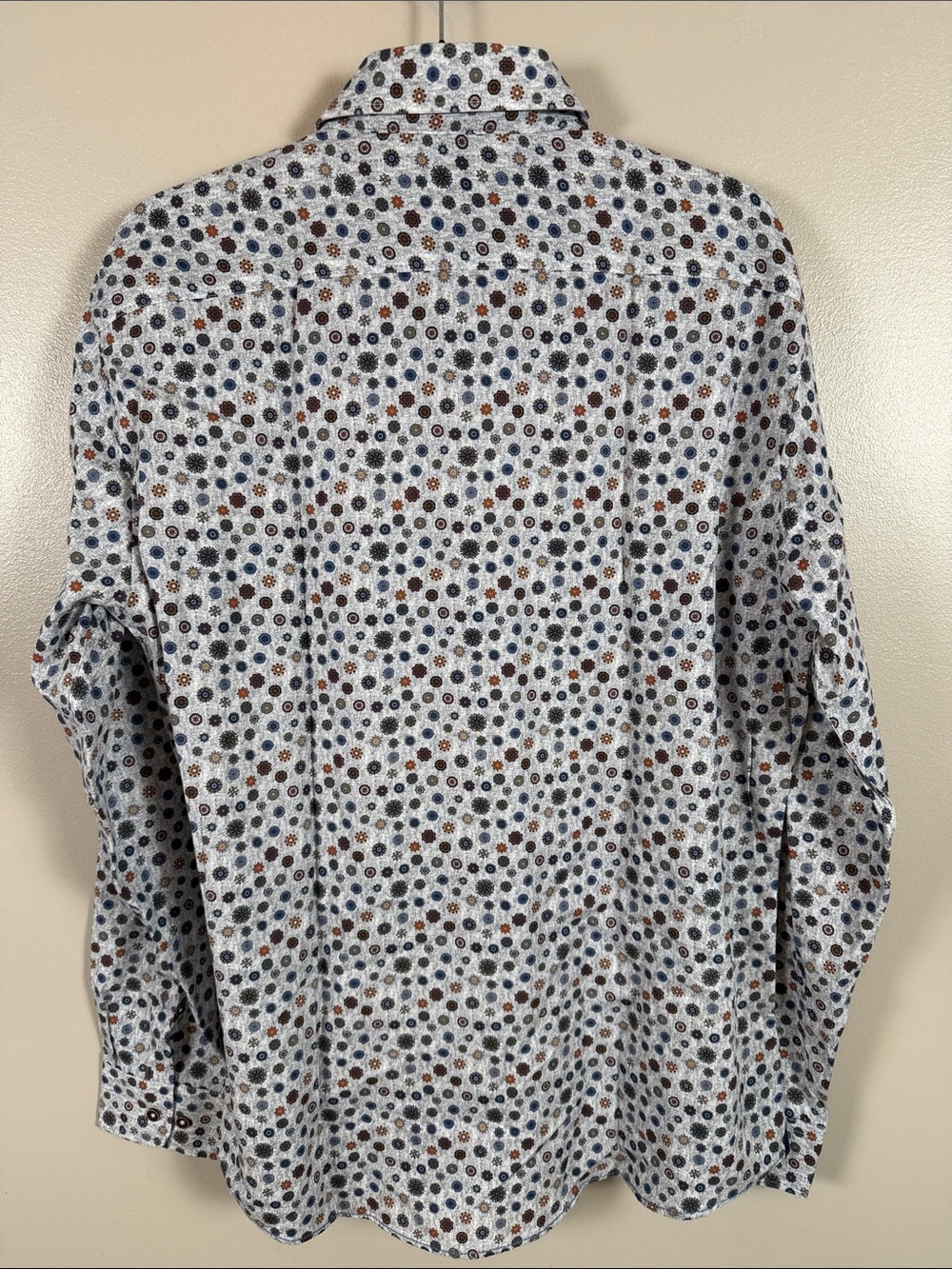 Brax Men's Patterned Long Sleeve Button-Up Shirt - Picture 6 of 6